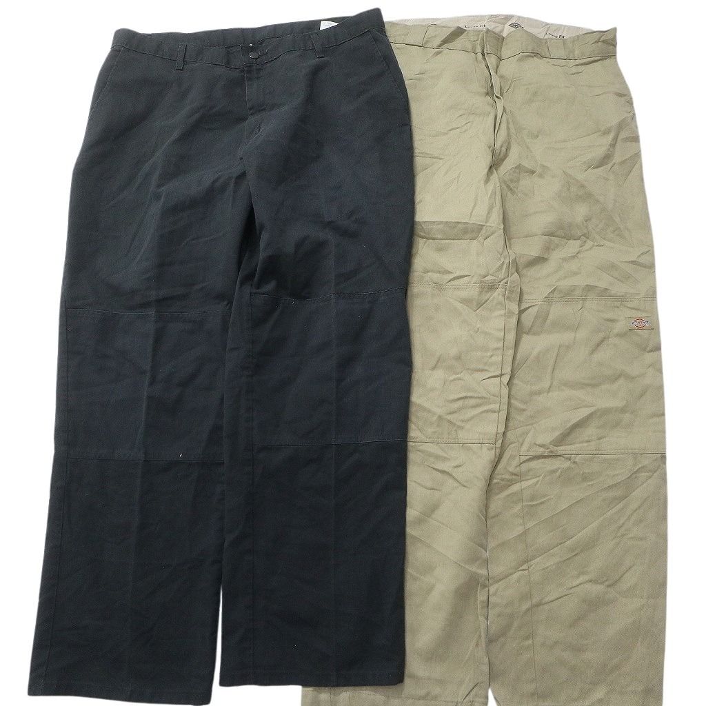 古着卸 まとめ売り ディッキーズ Dickies ダブルニー パンツ セット メンズ 38 |40 ワーク ブラック ベージュ ネイビー NC 9419