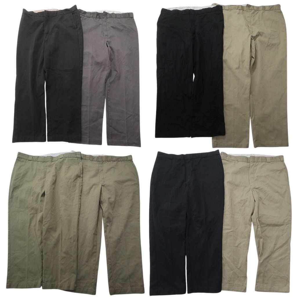 古着卸 ディッキーズ Dickies パンツ セット メンズ 52 46 44 42 40 ブラック ベージュ チノ 古着 NC 9411