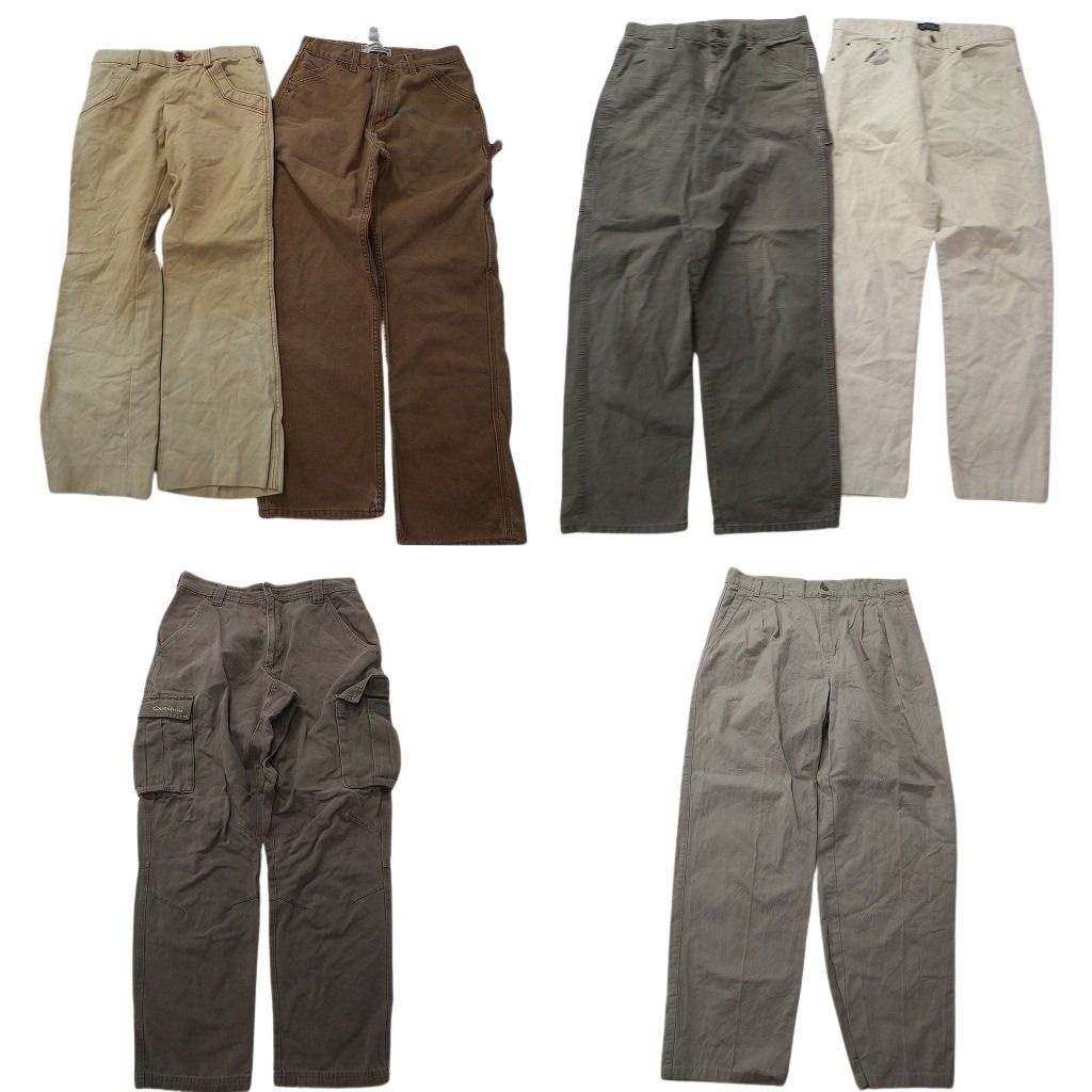 古着卸 ダック地 パンツ セット メンズ 33 |32 |30 タック カーゴ ペインター ハンマーループ 古着 NC 9403