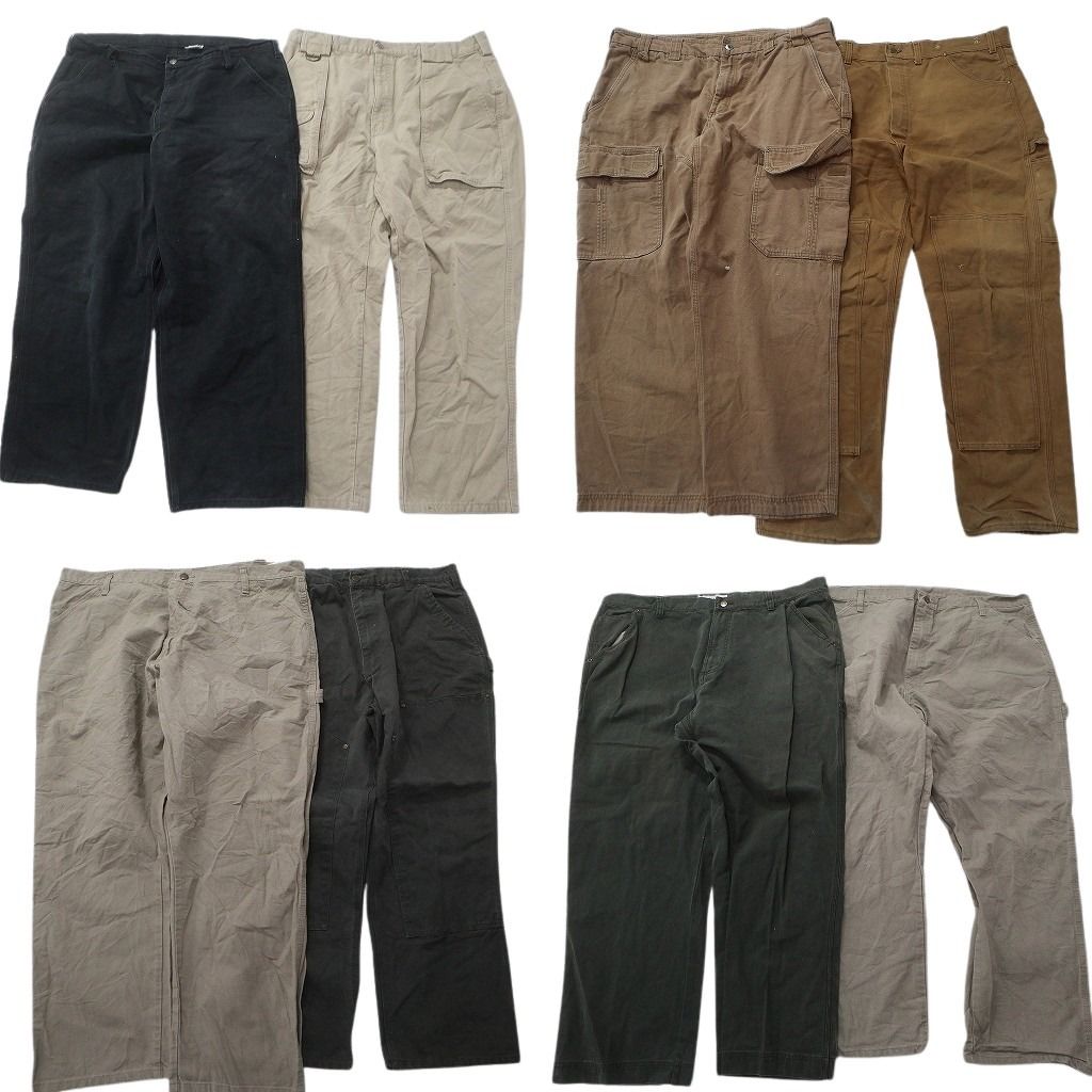 古着卸 ダック地 パンツ セット メンズ 44 42 40 38 ワーク カーゴ ダブルニー ペインター 古着 NC 9401