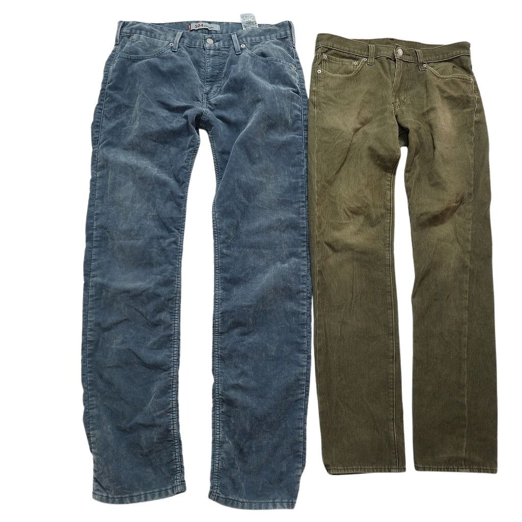 古着卸 まとめ売り ブランドMIX コーデュロイ パンツ セット メンズ 33 |34 リーバイス エルエルビーン リー 古着 NC 9388