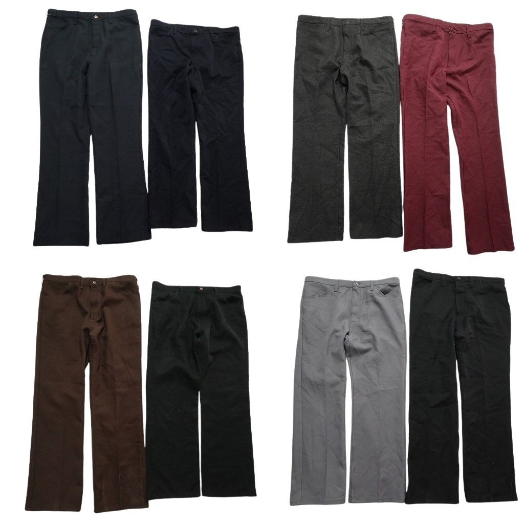 古着卸 まとめ売り Wrangler ラングラー ランチャー パンツ セット メンズ 38 スラックス 古着 NC 9385