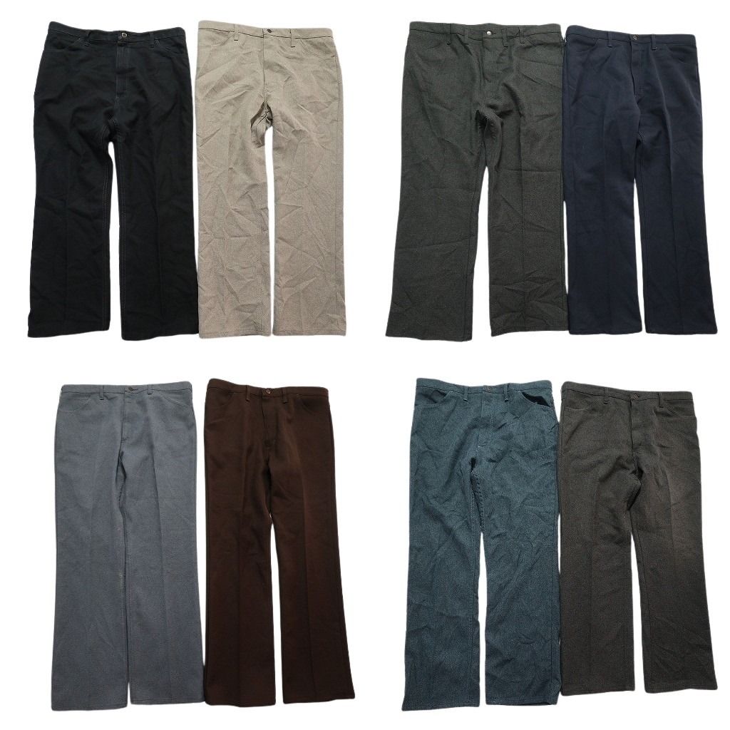 古着卸 Wrangler ラングラー ランチャー パンツ セット メンズ 40 44 スラックス フ カット 古着 NC 9384