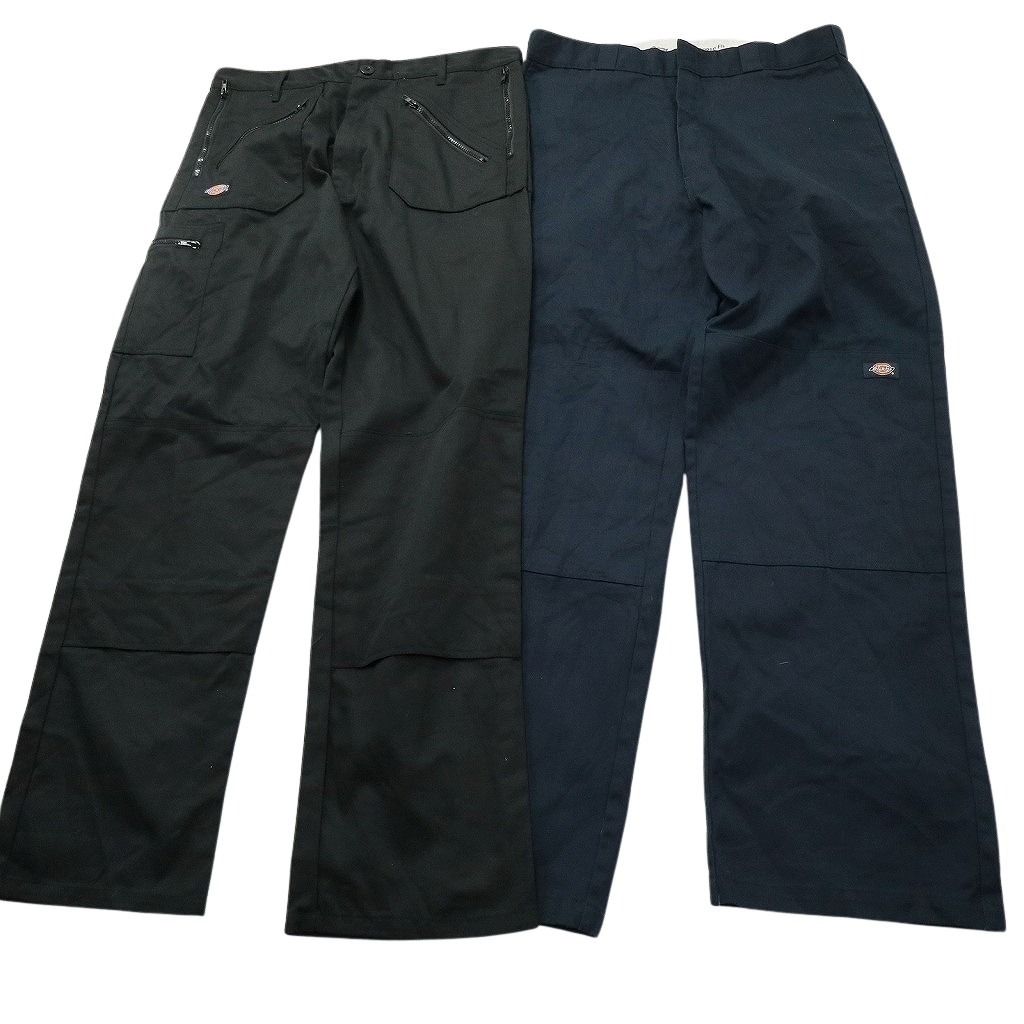 古着卸 まとめ売り ディッキーズ Dickies ダブルニー パンツ セット メンズ 46 |44 |42 |36 バイカラー ブラック 古着 NC 9423