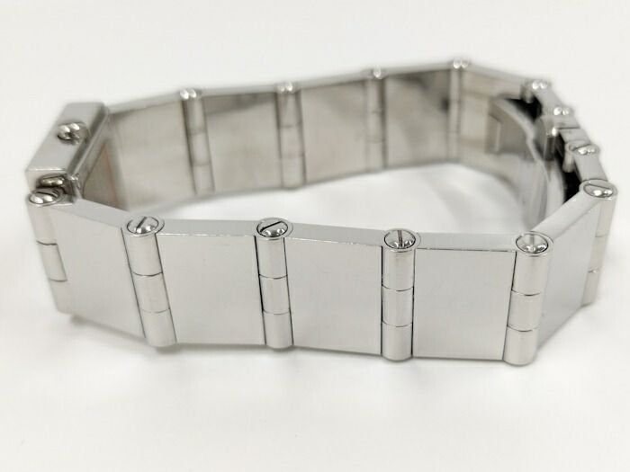 GUCCI ショップ レディース 腕時計 スクエア SS クオーツ シルバー文字