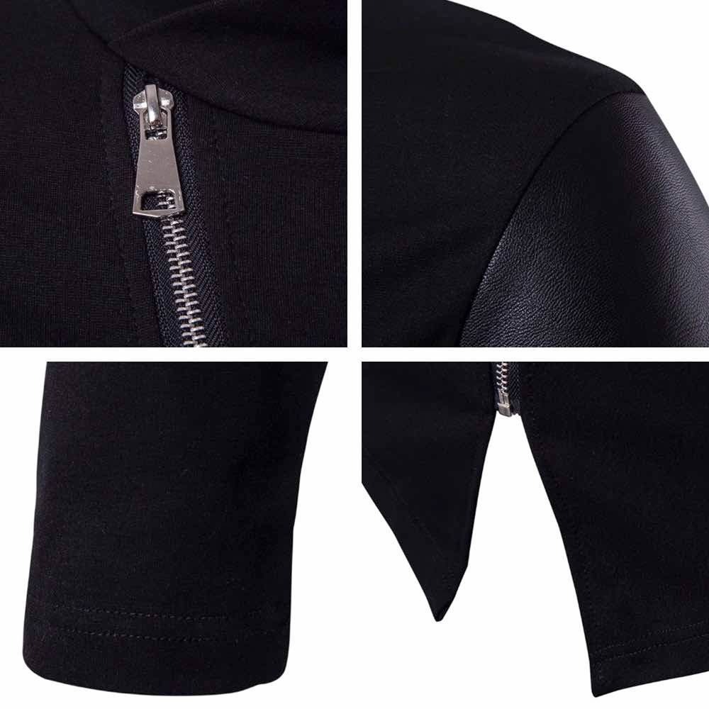  ライダースジャケット メンズ レザー切り替えジャケット 春 Tシャツ 着こなし 厚手 40代 ジャケット 黒 レザー アウター ライダース コート ジャケット ファッション