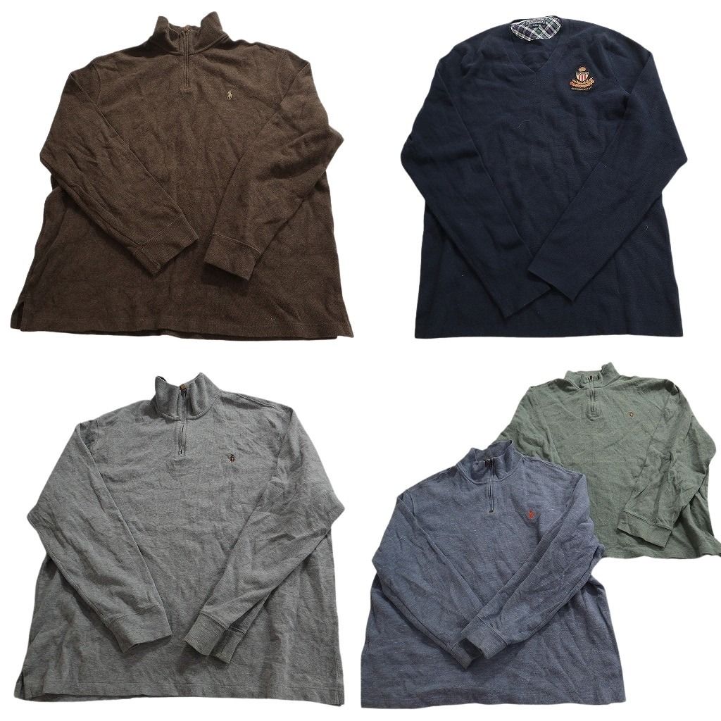 古着卸 まとめ売り ラルフローレン セーター 5枚セット (メンズ 2XL
