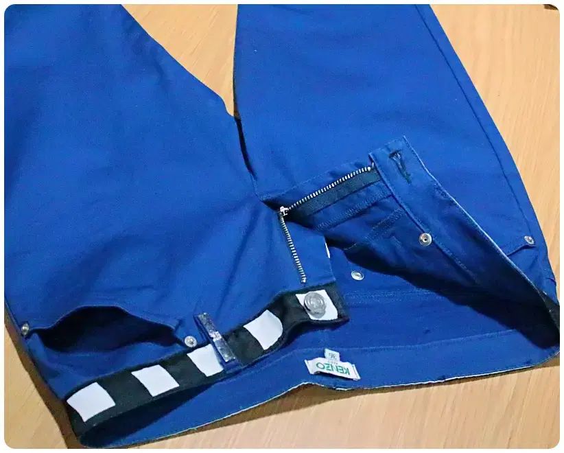  KENZO ケンゾー タイガー サイド ジッパー コットン ストレッチ パンツ レディース36 70 cm チノパン パンツ