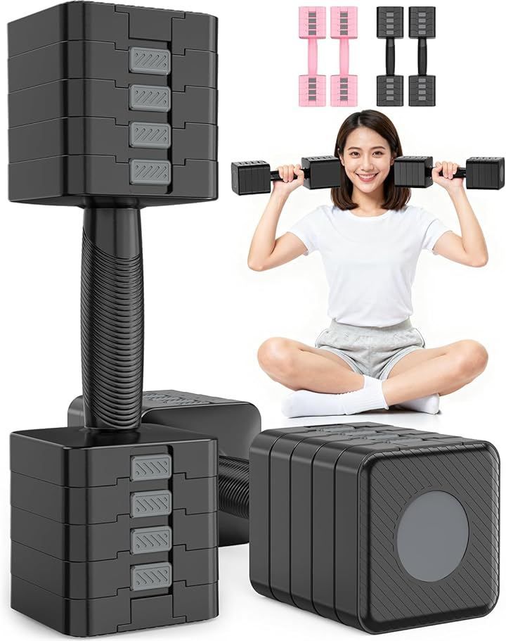 Rendpas ダンベル 可変式 重さ調節可能可変式ダンベル 2個セット 筋