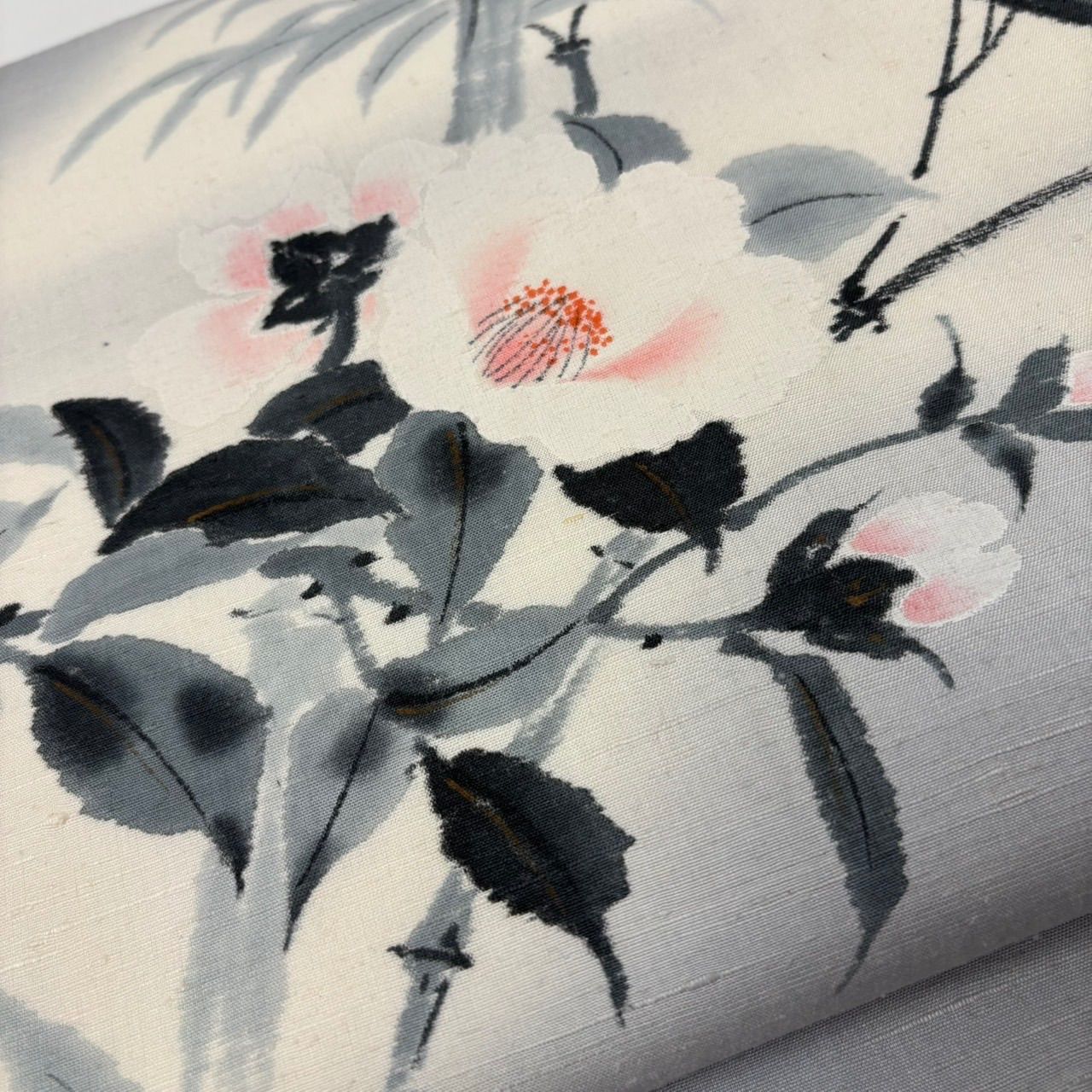 名古屋帯 結城紬 美しい草花の染め 九寸 正絹 MA-2313 - メルカリ