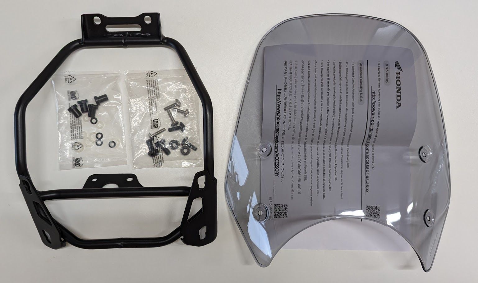 ホンダ HONDA GB 350 C NC 64 ロングバイザー ウインドシールド 風防 バイク 08 R 73 K 3 D 00