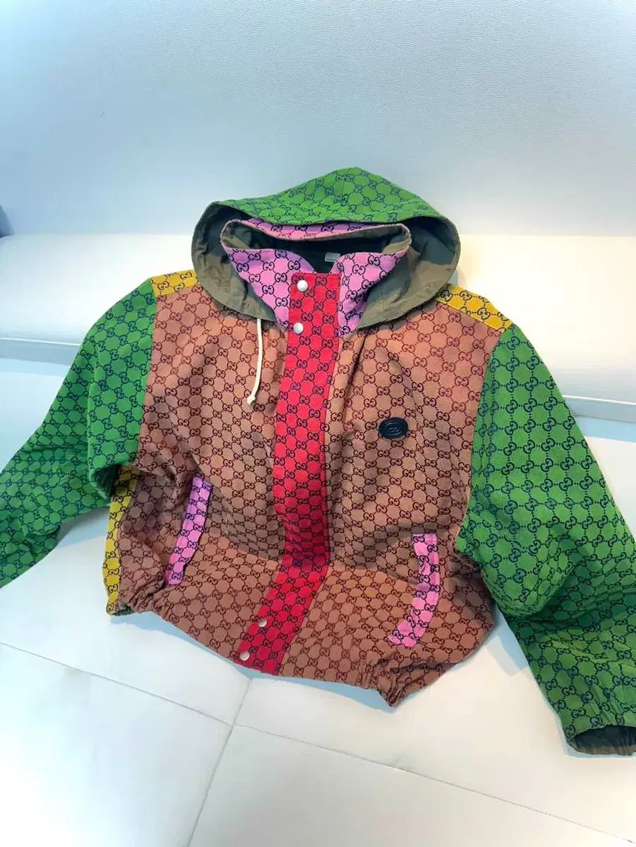 GUCCI GG パータン ブロック フード ジャケット