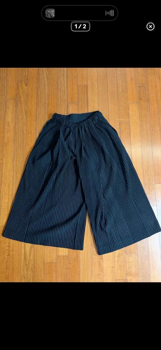 オムプリッセ ハカマ パンツ ブラック