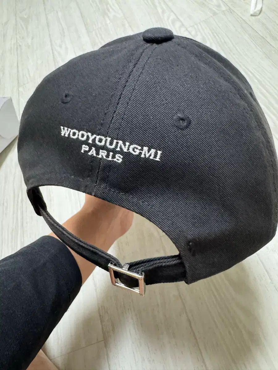 WOOYOUNGMI ウーヨンミ ブラック ベースボールキャップ WYM ロゴ