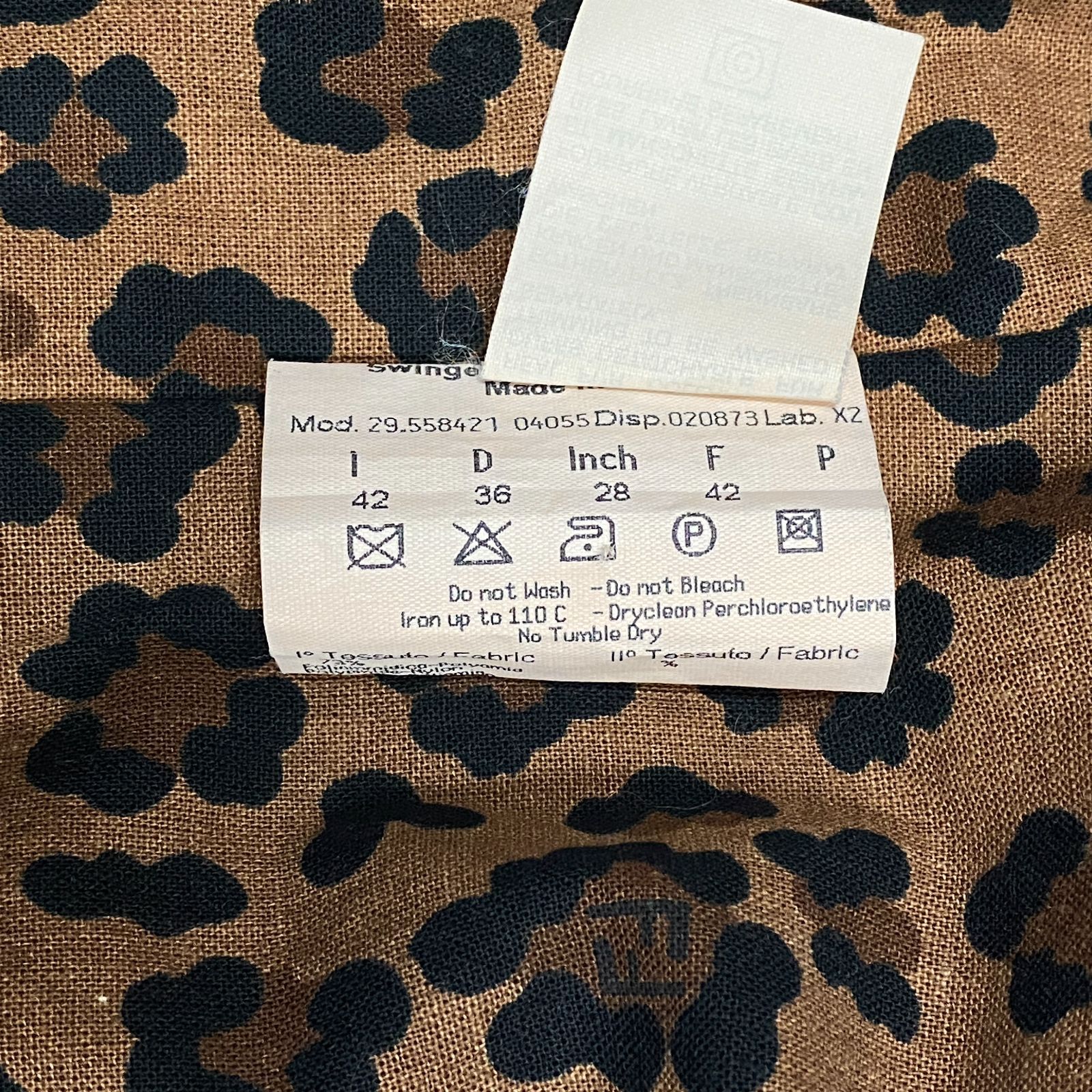 美品 FENDI フェンディ 2WAY ロングコート ヒョウ柄 レオパード