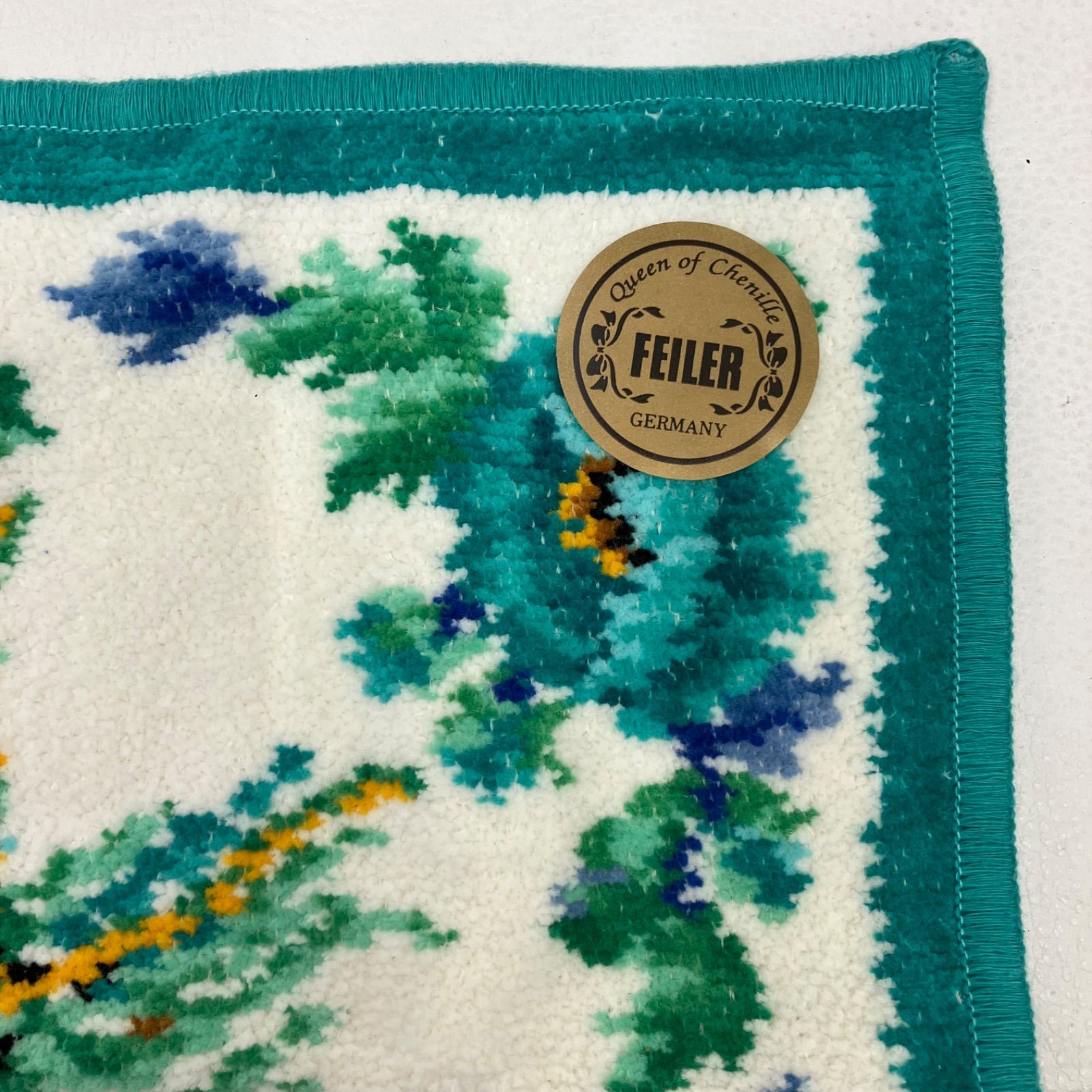 7297 FEILER フェイラー ハンカチ ティッシュケース グリーン 緑