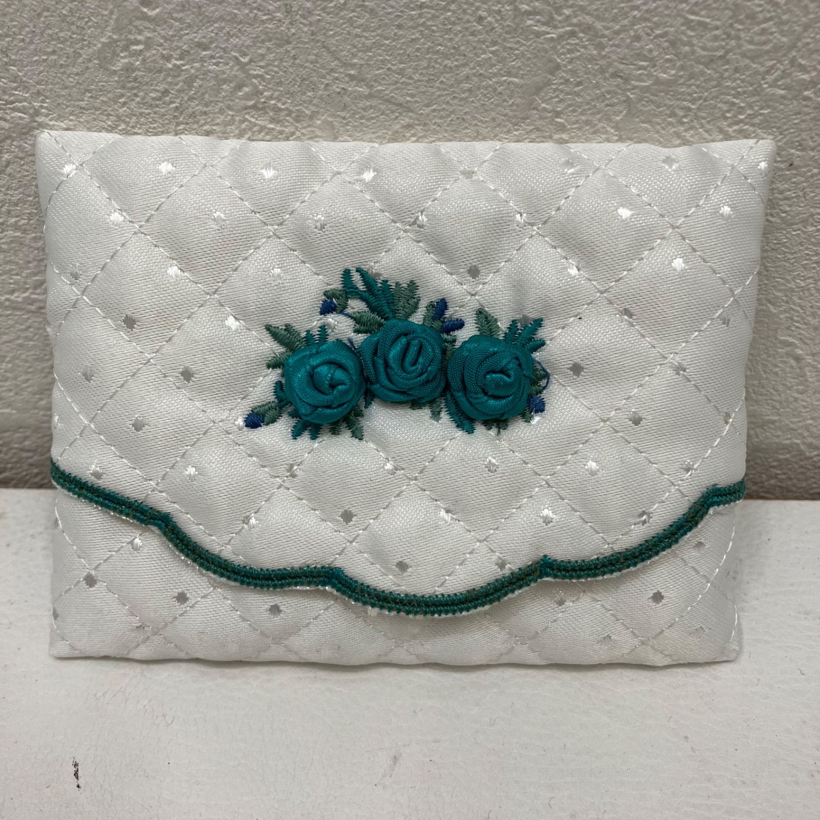 7297 FEILER フェイラー ハンカチ ティッシュケース グリーン 緑