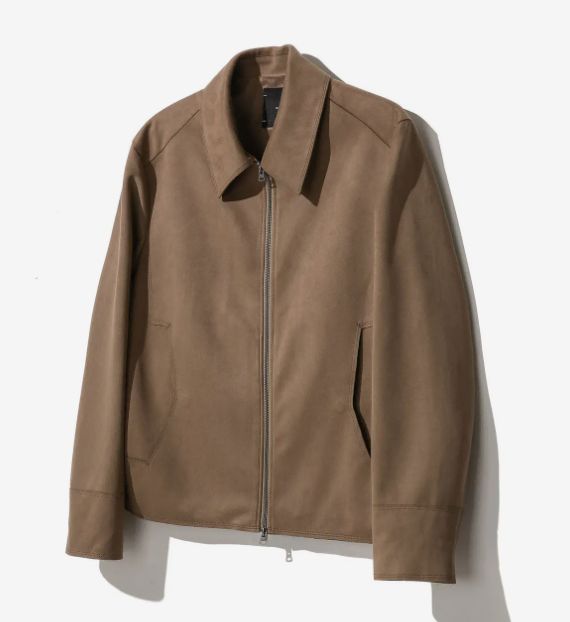 ILCORSO イルコルソ ミニ フェイク スウェード ブルゾン ブラウン