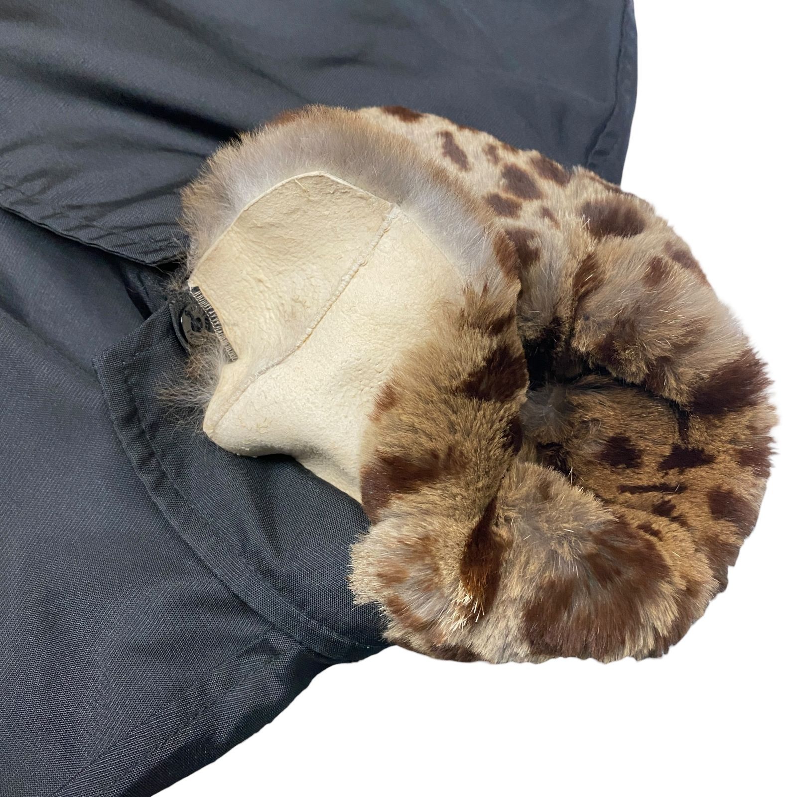 美品 FENDI フェンディ 2WAY ロングコート ヒョウ柄 レオパード