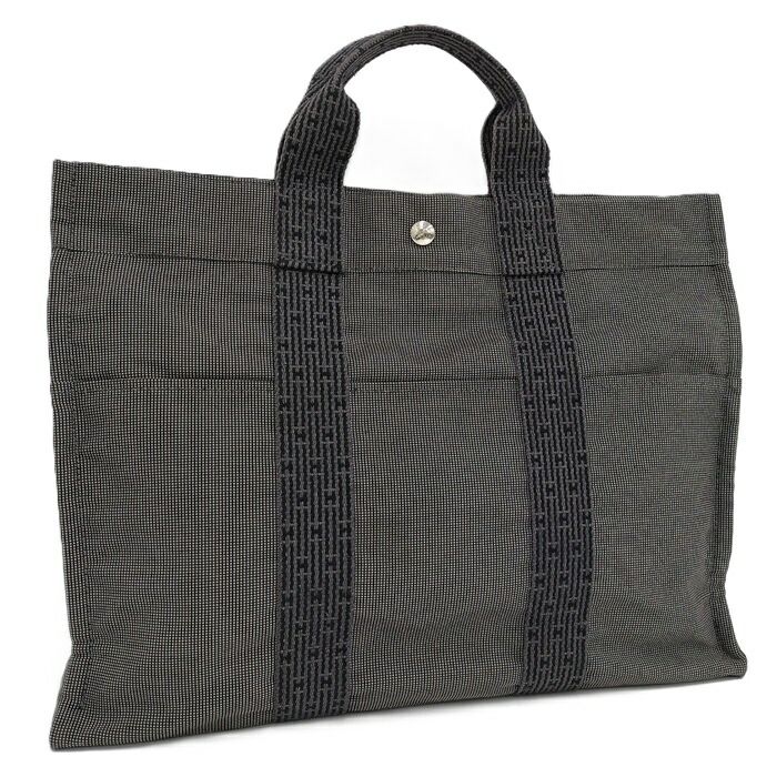 HERMES トートバッグ エールライン トートMM グレー セール エルメス
