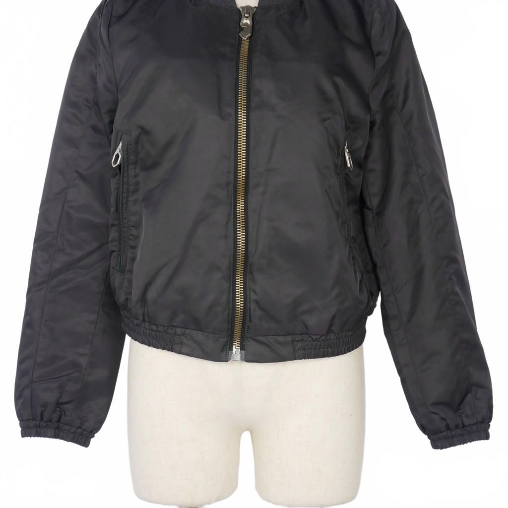 【中古】ゴールデングース GOLDEN  ナイロンジャケット ブルゾン ジップ アウター S 灰 ゴールデングース GOLDEN GOOSE ナイロンジャケット ブルゾン ジップ