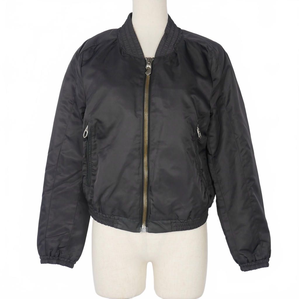 ゴールデングース GOLDEN GOOSE ナイロンジャケット ブルゾン ジップ アウター S 灰 グレー