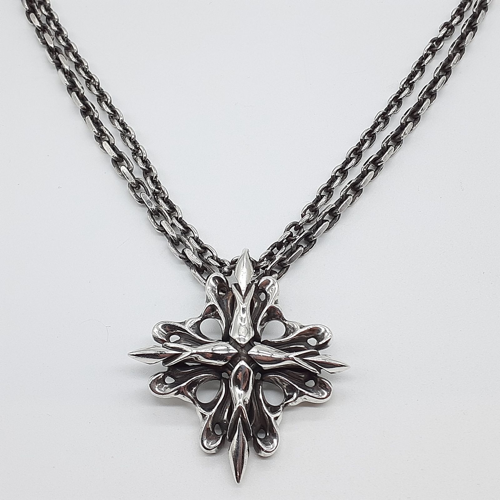 GIGOR ジゴロウ ネックレス シルバー SILVER 925 グリーク クロス 