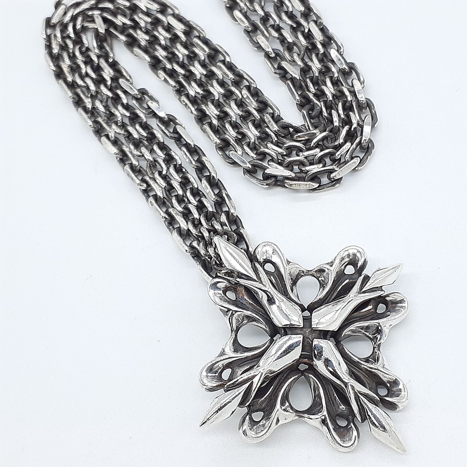 GIGOR（ジゴロウ） ファーストクロスペンダント/クリア‐CZ/45cm GIGOR