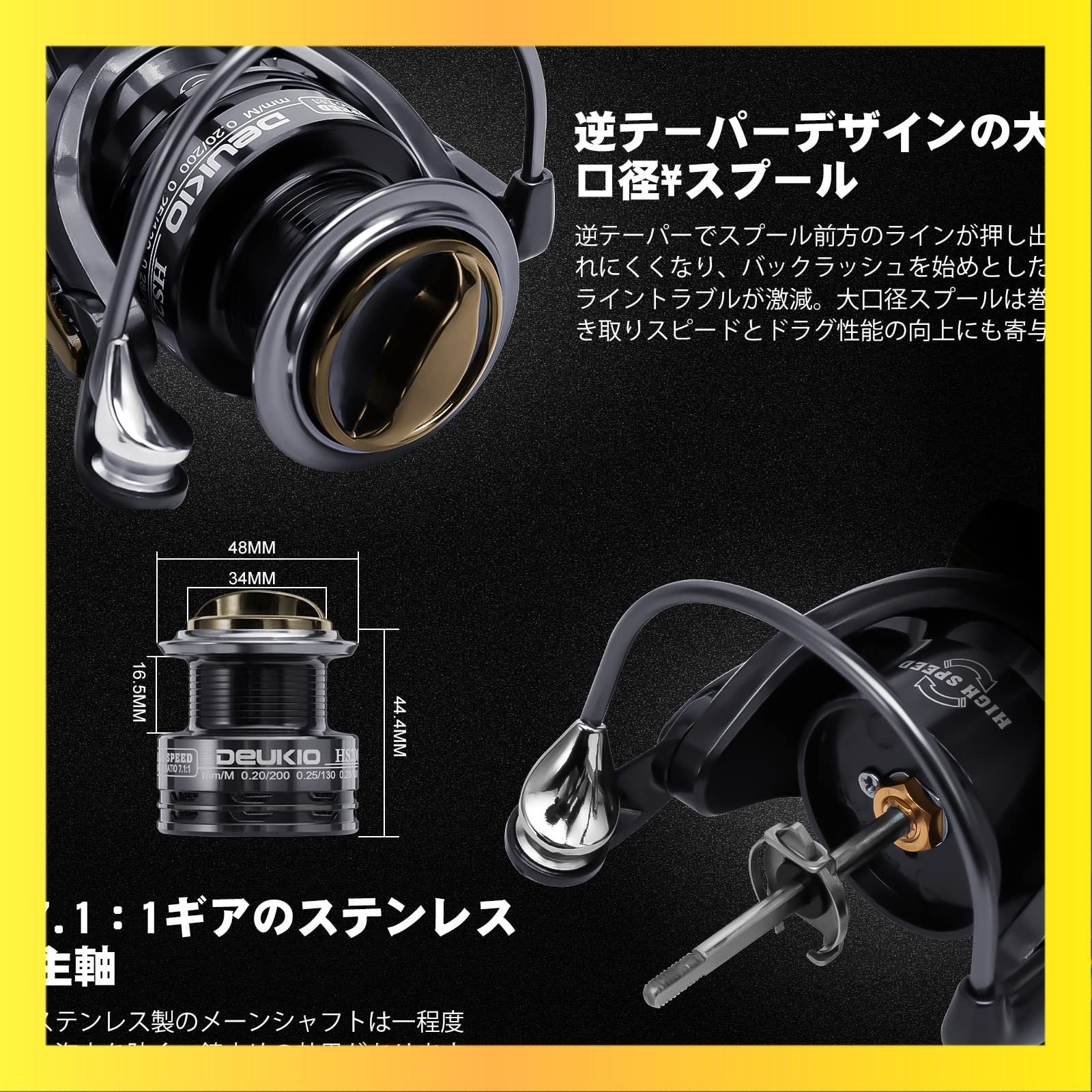 送料無料Size:2000番 スピニングリール 5000/6000番 15KGドラグ力 サビキ・アジ・サバ・カサゴ・大型青物に適用 釣り リール 3+1BB 5.2：1ギア比 リール 遠投フィッシングホイール 釣りアクセサリー 