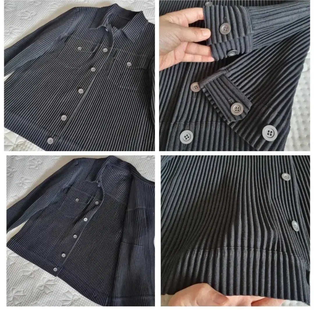 ISSEY MIYAKE HOMME PLISSÉ ウールライク ライト トラッカージャケット