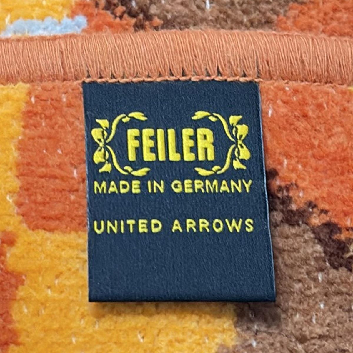  FEILER フェイラー 小物 - ブラウン×オレンジ×マルチ ハンドタオル スプリント ホース UNITED ARROWSコラボ その他 小物