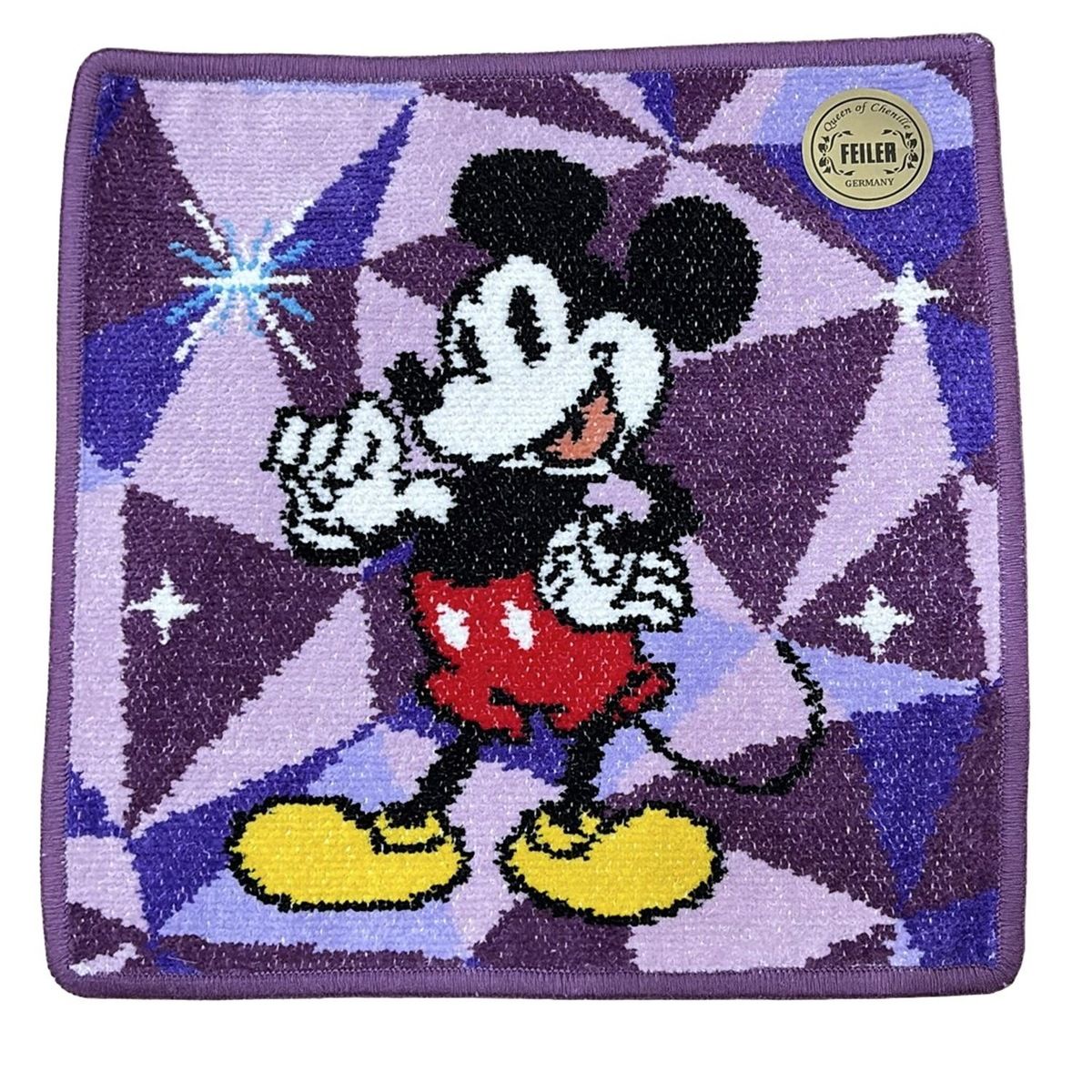 フェイラー 小物美品 - ライトパープル×パープル×マルチ ハンドタオル