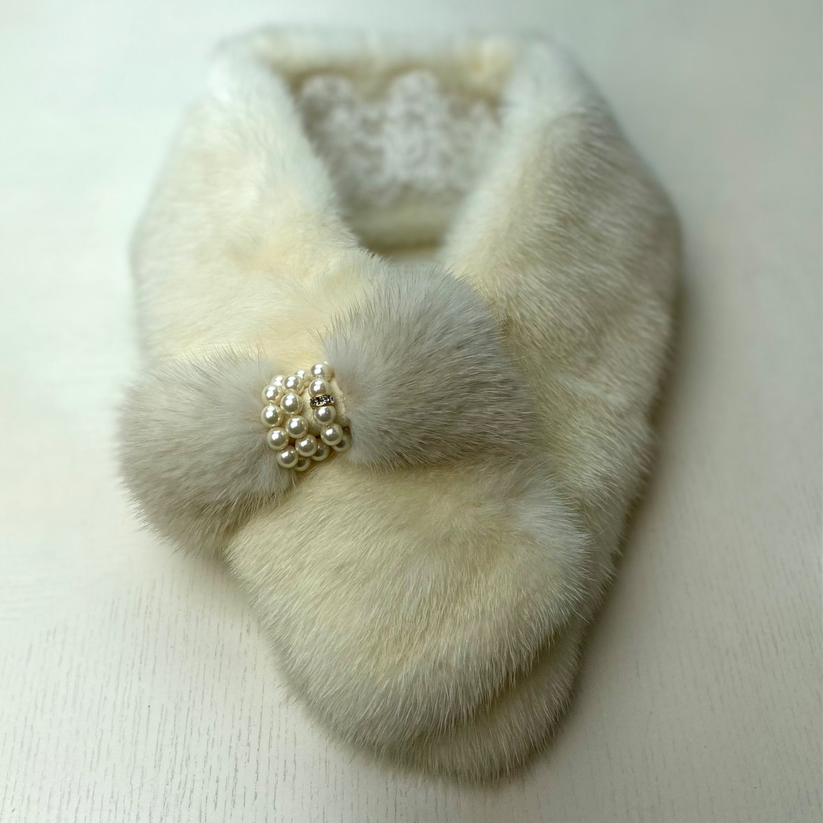 クリスマスフェア🎄🎁✨特売‼︎*SAGA MINK* ミンク リボンマフラー