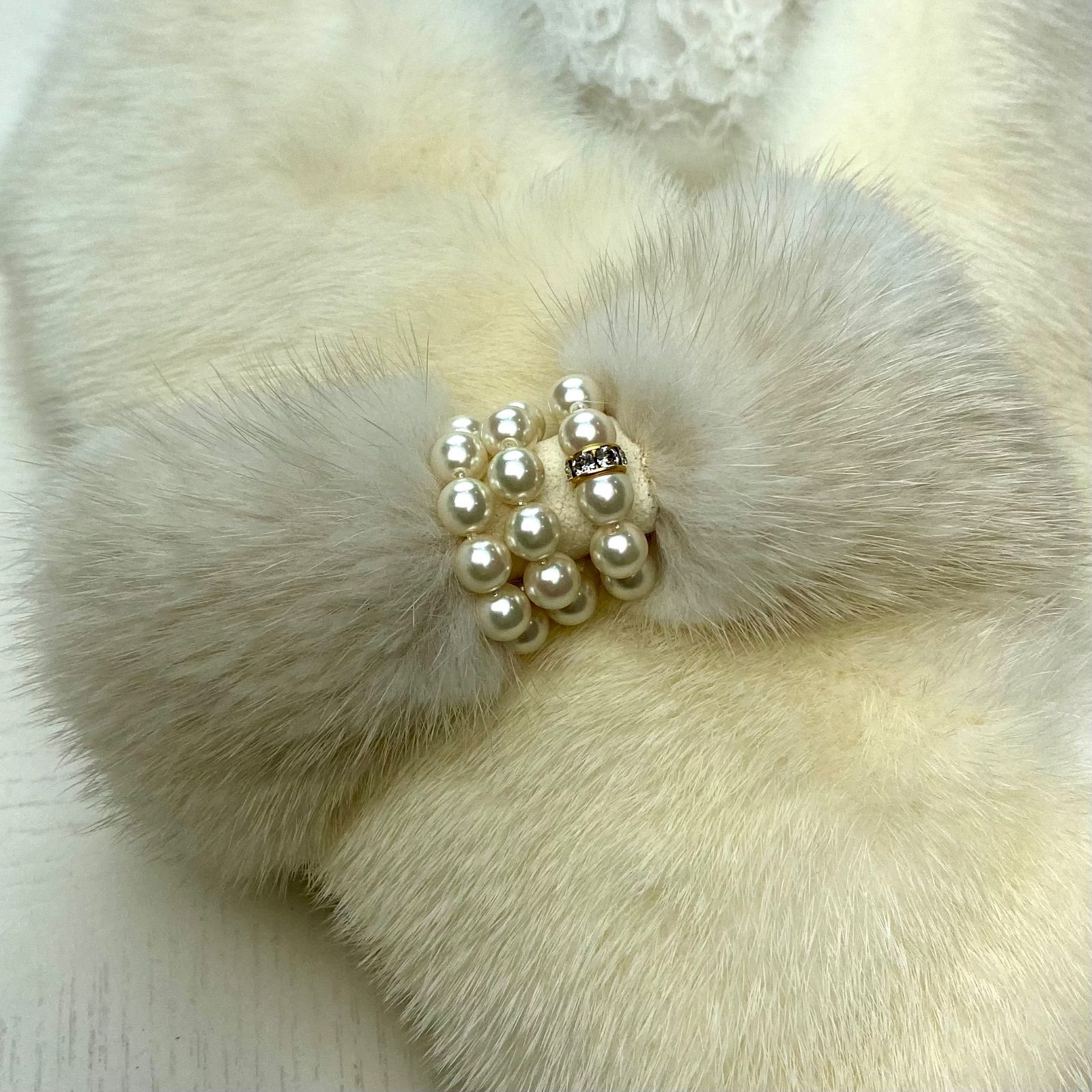 クリスマスフェア🎄🎁✨特売‼︎*SAGA MINK* ミンク リボンマフラー