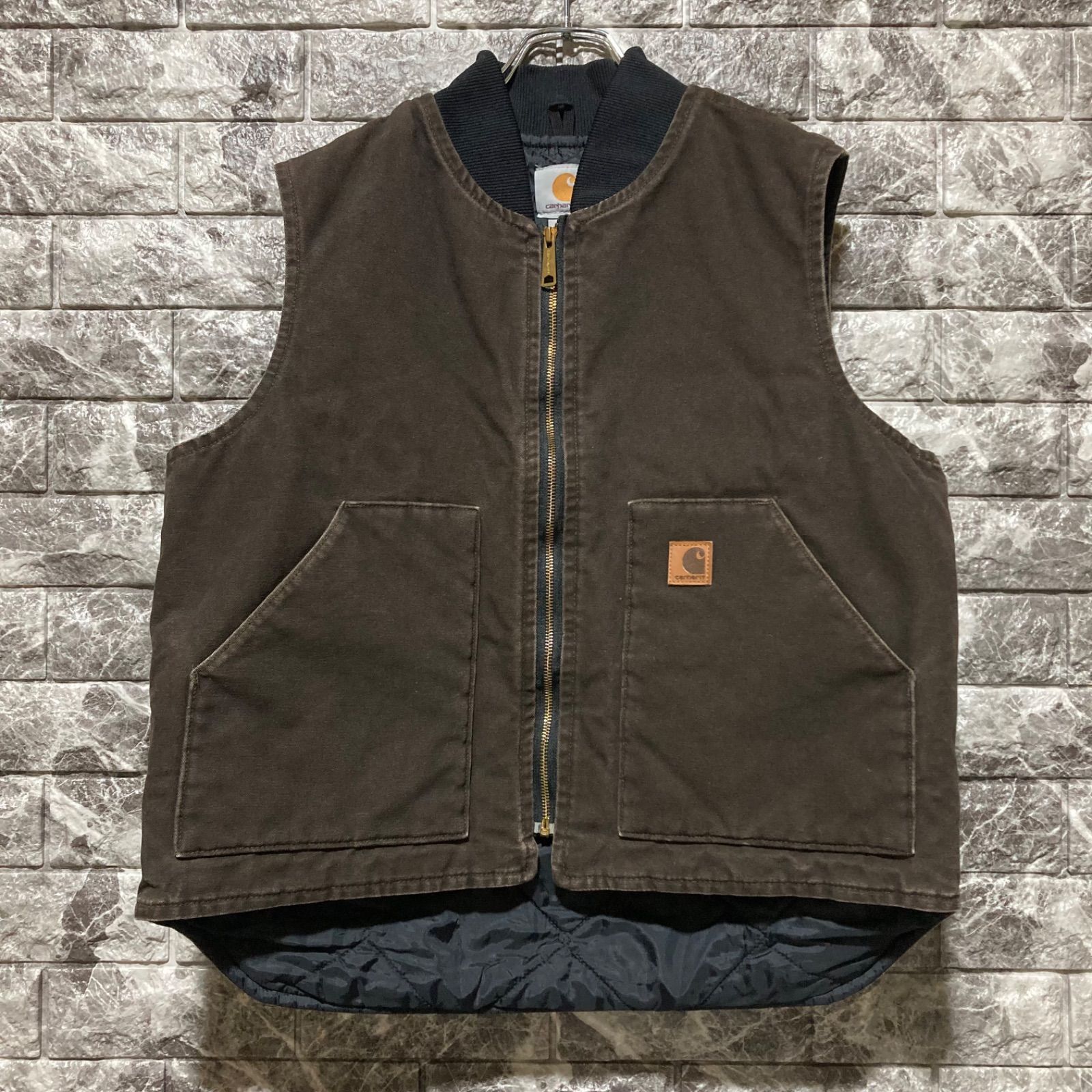 CARHARTT ダックベスト ブラウン カーハート DUCK VEST