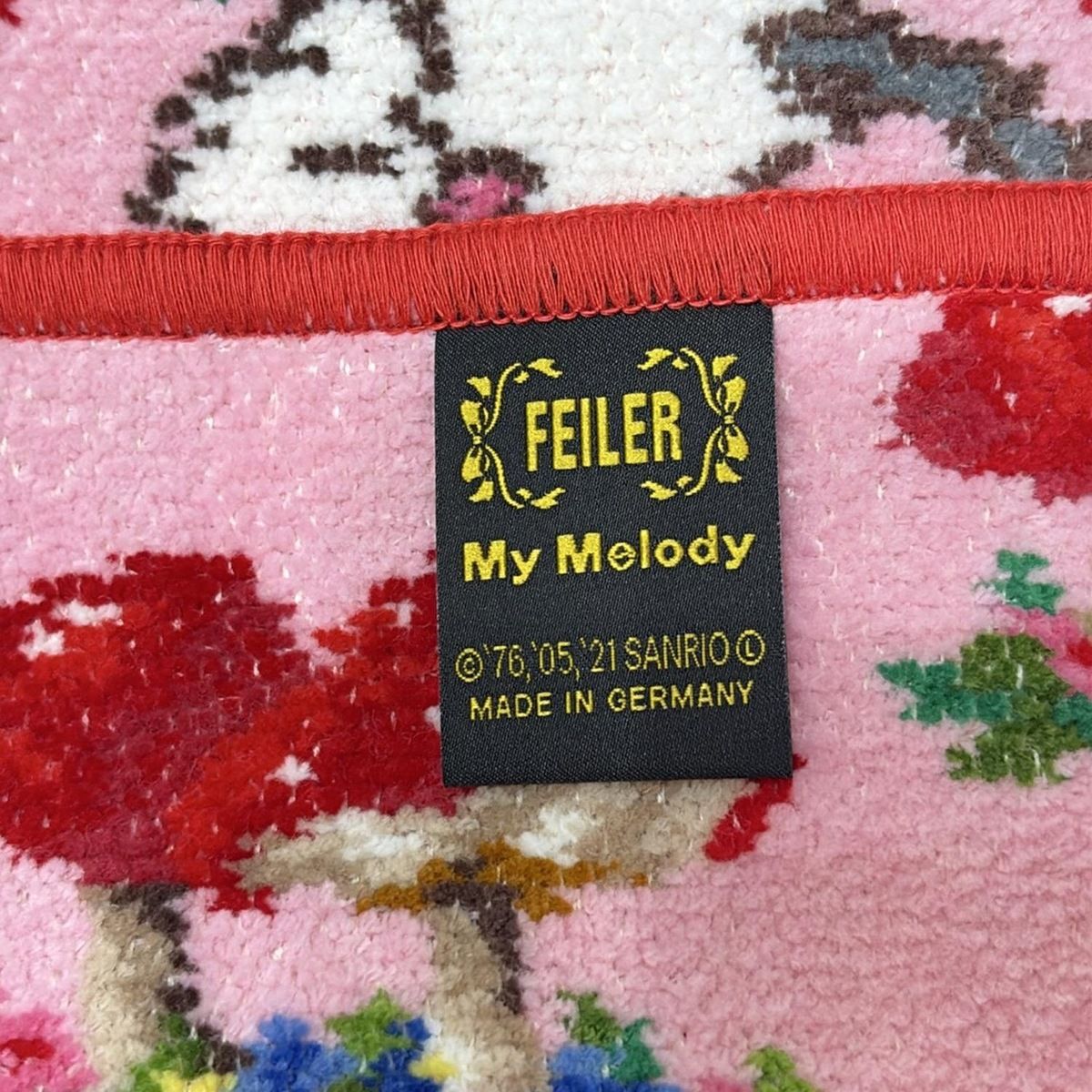  フェイラー 小物 - ピンク×レッド×マルチ ハンドタオル マッシュルームフォレスト マイメロディ クロミ My Melody SANRIOコラボ その他 小物