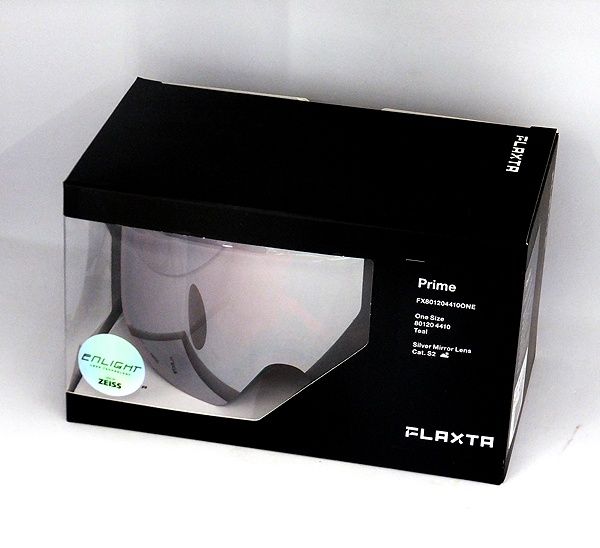 Flaxta フラクスタ スキーゴーグル Prime Teal ティール シルバーミラーレンズ 80120 4410 円筒型二重レンズ