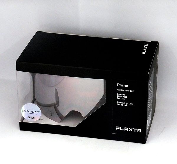 Flaxta|フラクスタ スキーゴーグル Prime Dull Grey ダルグレー|シルバーミラーレンズ 80120 7010 円筒型二重レンズ
