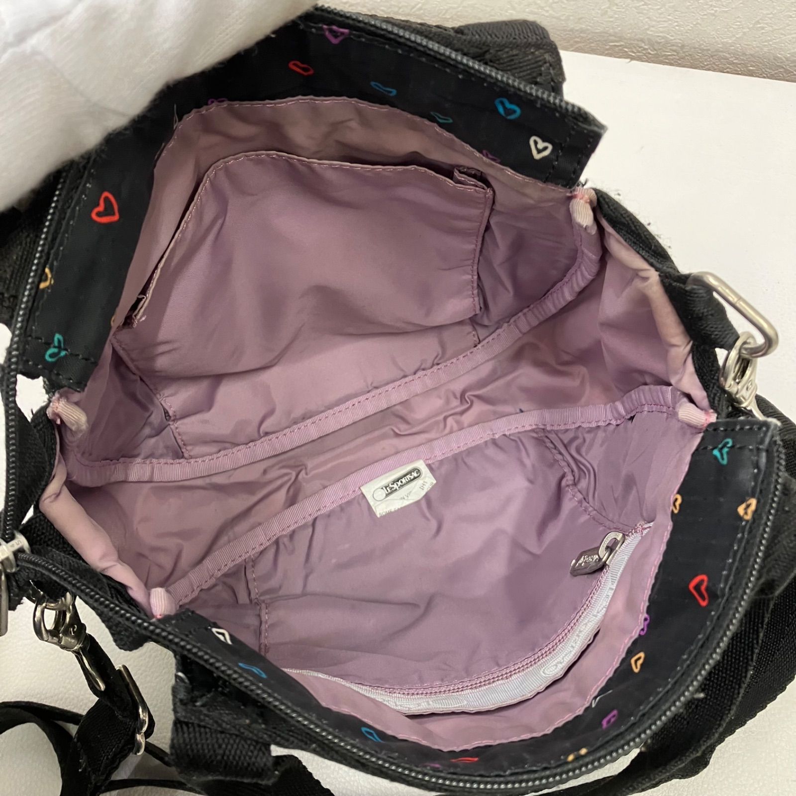 7381 LeSportsac レスポートサック スモールジェニー ハート柄 