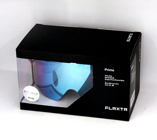 Flaxta フラクスタ スキーゴーグル Prime Bright Pink Blue ブライトピンク フラクスタブルー ブルーミラーレンズ 80120 8036 円筒型二重レンズ
