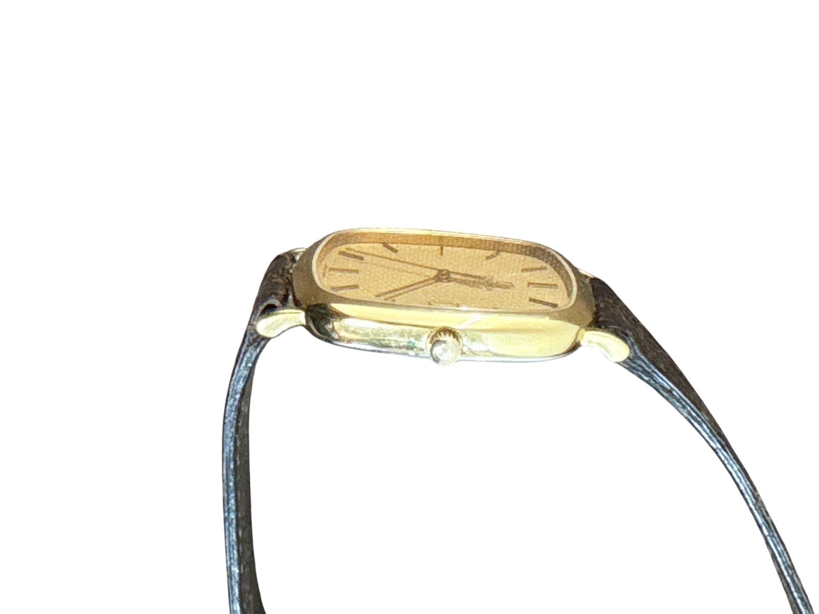 OMEGA オメガ 腕時計 メンズ DE VILE デビル ゴールド文字盤 スクエア