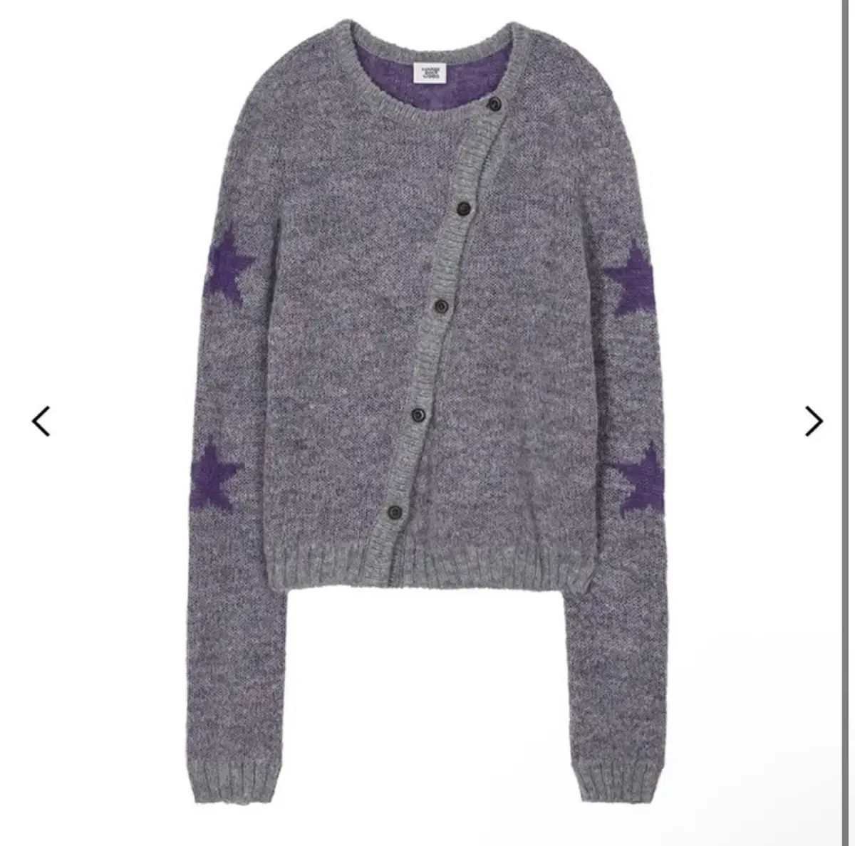 麻、ウール、モヘア、スター、カーディガン