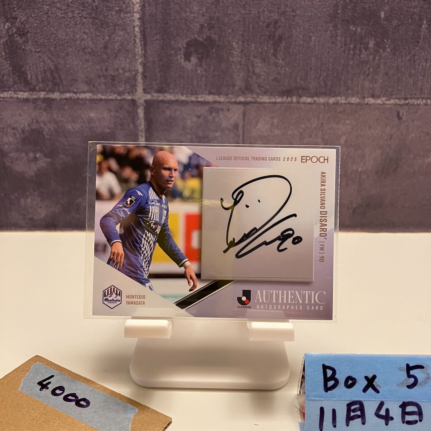 2025 EPOCH Jリーグ ディサロ燦シルヴァーノ 55/55 直筆サインカード