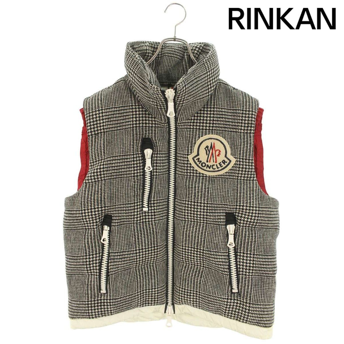 モンクレール BASTIEN ロゴワッペンチェックダウンベスト メンズ 2