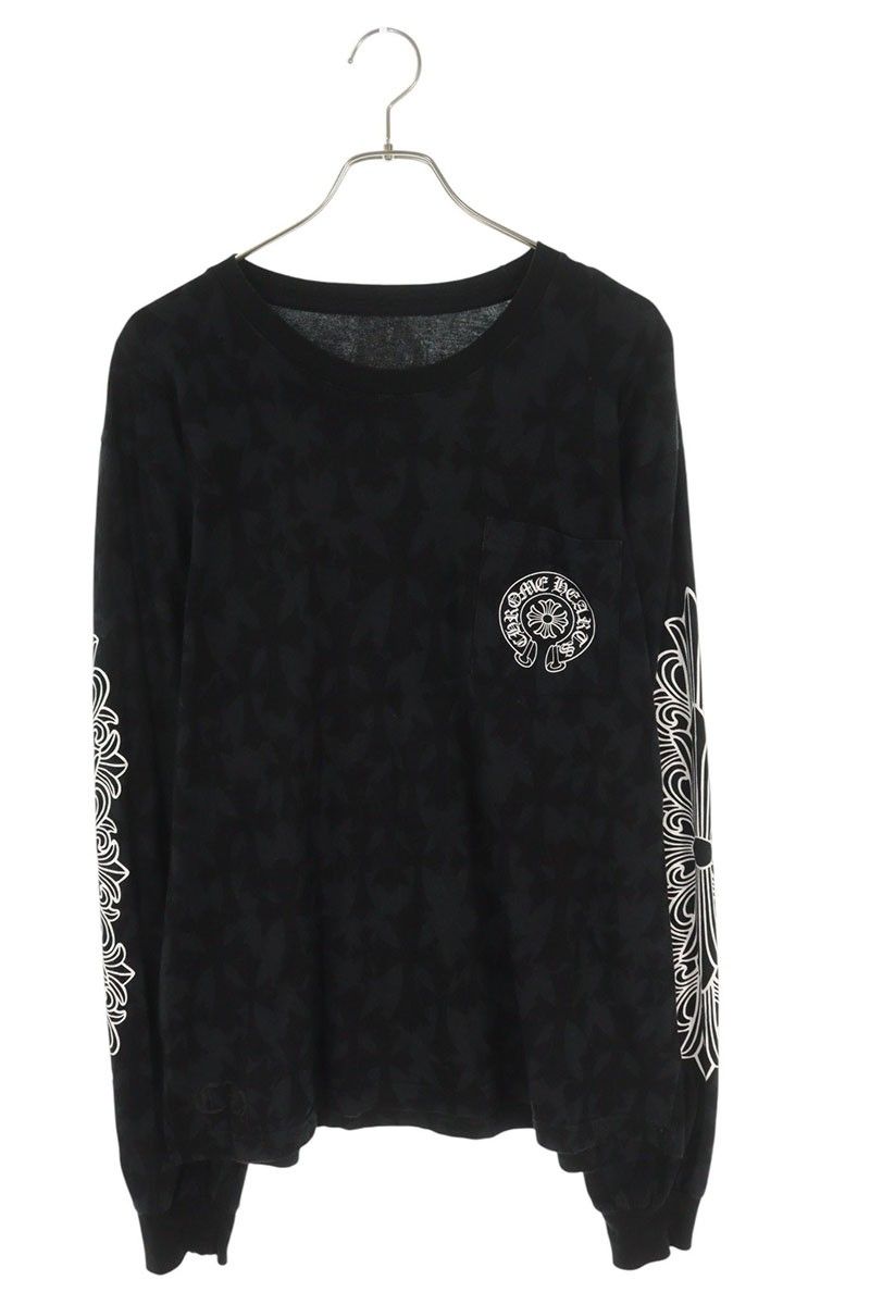 クロムハーツ Graveyard Cemetery Cross L/S Tee セメタリークロス総柄