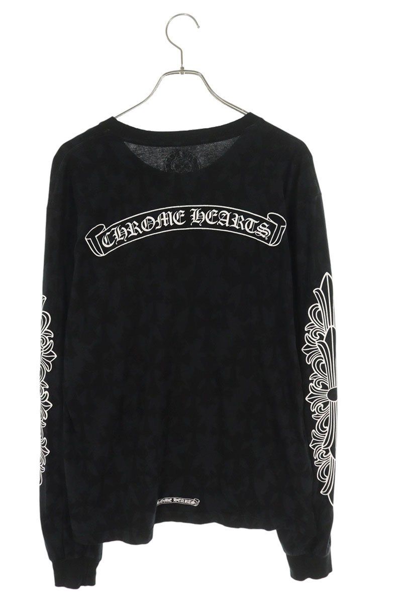 クロムハーツ Graveyard Cemetery Cross L/S Tee セメタリークロス総柄