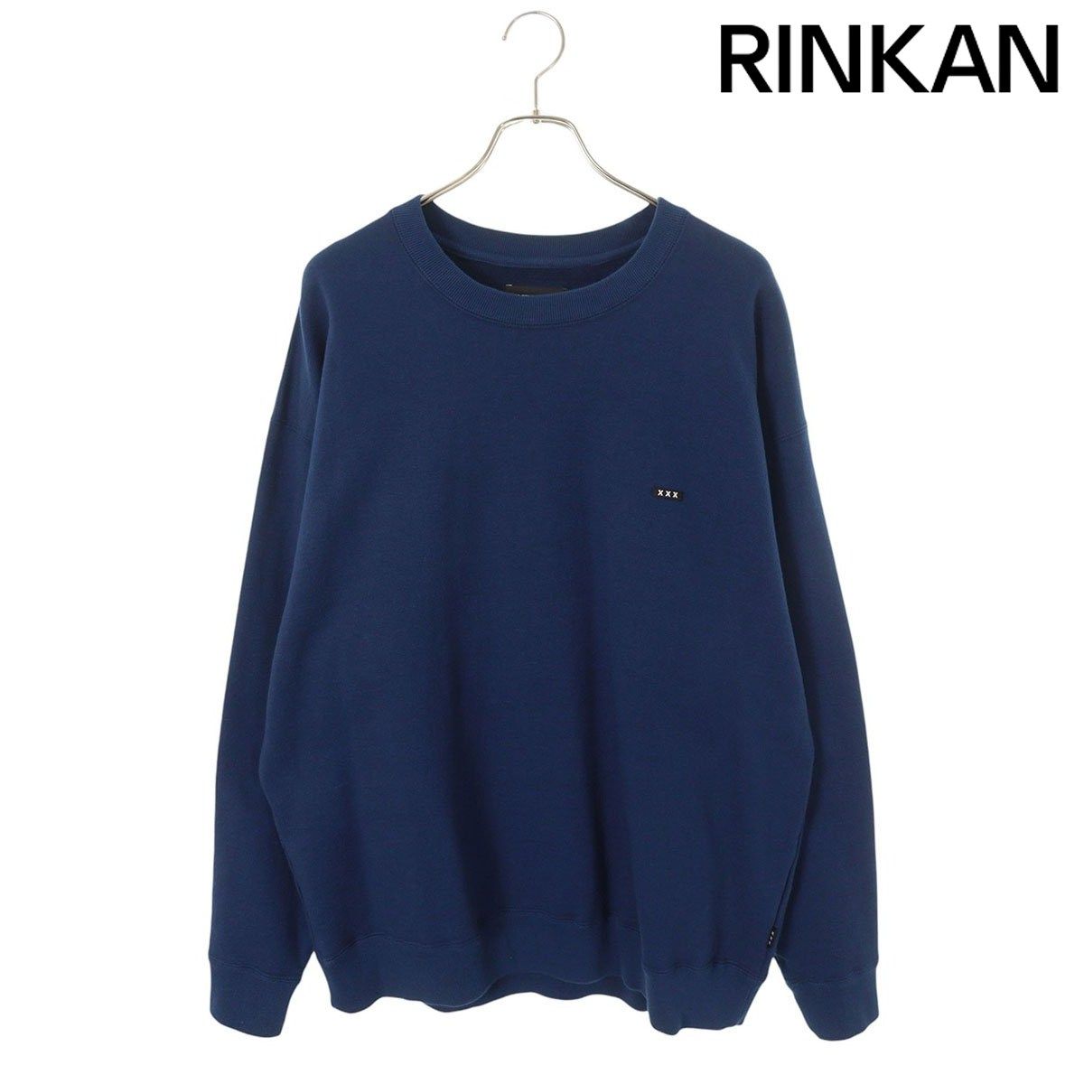 ゴッドセレクショントリプルエックス ロゴワッペンスウェット メンズ L