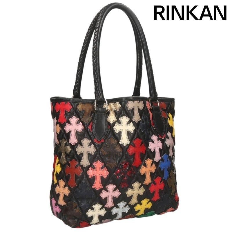 クロムハーツ FS TOTE FSトート マルチクロスパッチ付きレザートート