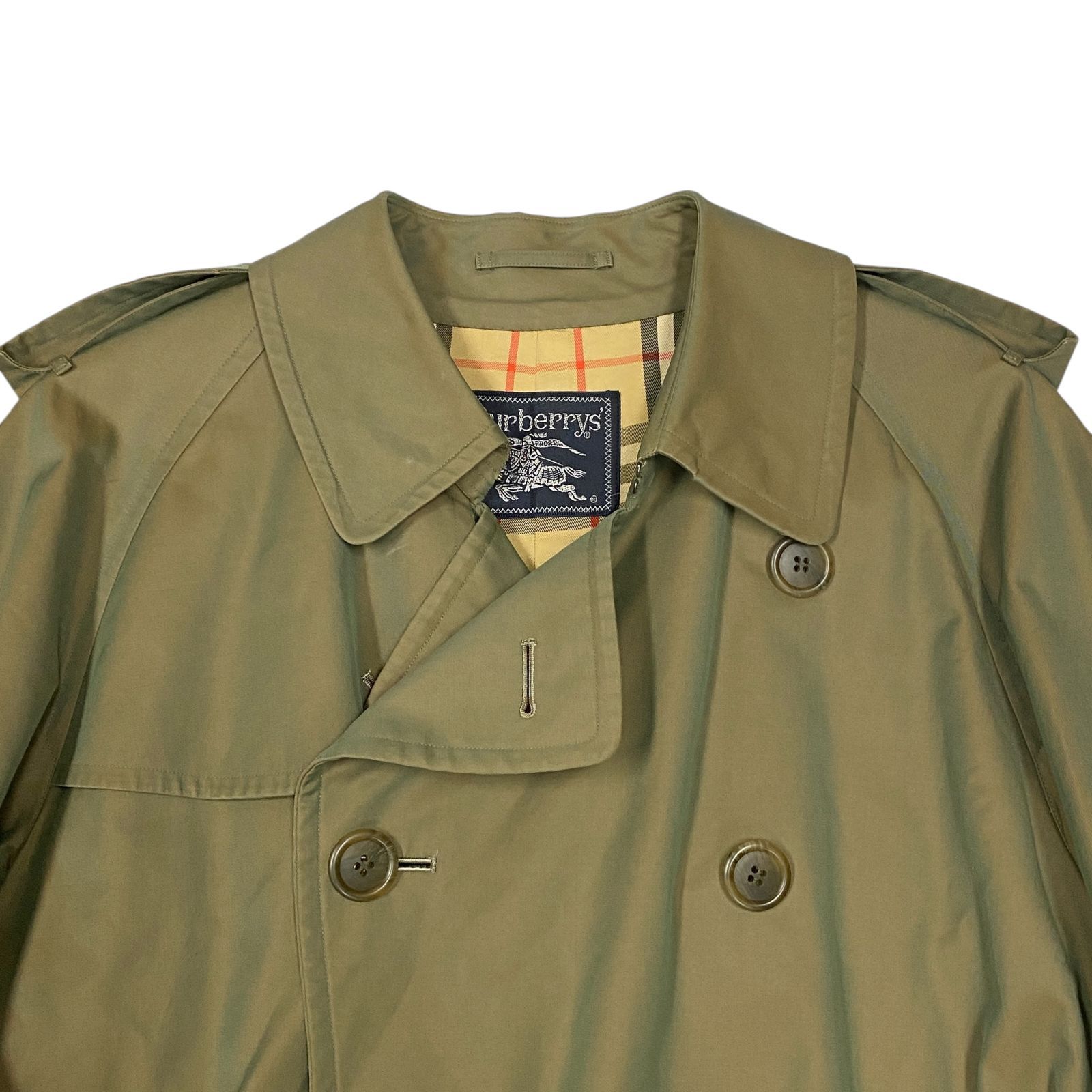 希少 美品 Burberrys バーバリー トレンチコート ダブル ノバチェック