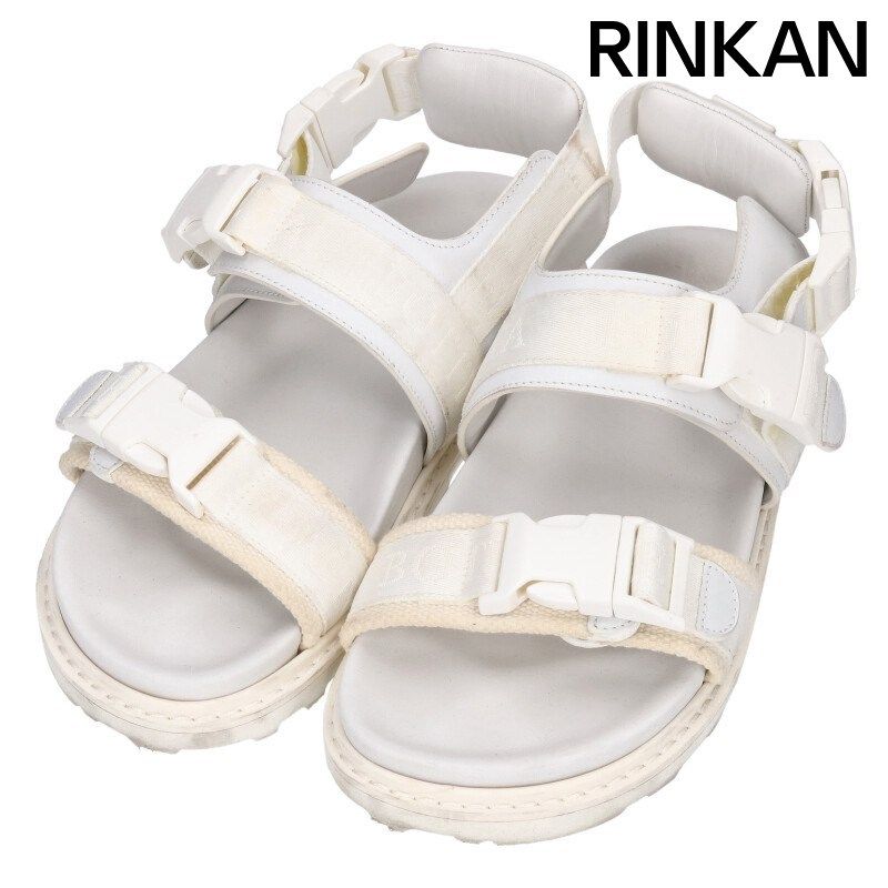 ボッテガヴェネタ ロゴベルトストラップサンダル メンズ 42 - メルカリ